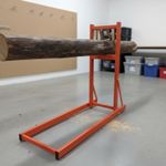 Portable Log Horse Adjustable Firewood Stand Secure Gripping Teeth