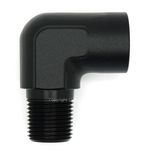 1/8 NPT BLACK 90 Degree MALE FEMALE ELBOW Coupler Union Hose Fitting Adapter