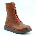 Heavenly Feet Tan Martina4 Rose Boots