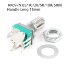 Leng 15mm Vertical Single link Potentiometer RK097N B5/10/20/50/100/500K Handle