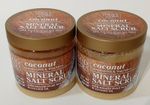 2 x 660g Dead Sea Collection Coconut Oil Mineral Salt Natural Bath Body Scrub