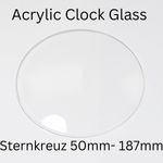 Curved Acrylic Plastic Clock Glass  50mm - 187mm Replacement Repair Glasses New