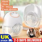 Single/Double Wearable Breast Pump Hands Free Electric Milk Feeding 4 Modes USB