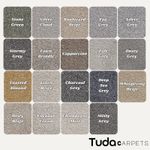 Serenity 17.5mm Deep Saxony Pile Carpet 19.5mm Total Height with Action Backing