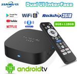 Android 16.0 TV Box 8K 4K HD Quad Core 8GB RAM 128GB ROM Dual WiFi