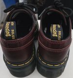 Dr. Martens Cherry Red Leather Loafers UK 3 Lace-Up SoftWair Bouncing Soles