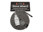Stove Rope Door Seal Log Woodburner Stove Oven Fire Glue Black White All Sizes