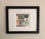 MICHAEL JACKSON - 1988 Wembley Stadium , London framed ticket giclee print