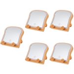 Reusable Tabletop Makeup Mirror Light Brown with Stylish Frame for Bedroom