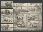 Moldova 2010 Animals Extinct Fauna 4 MNH stamps + Block
