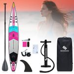 14FT Inflatable SUP Stand Up Paddle Board w/ Ankle-Strap Pump Carry Bag