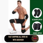 1 Pair Knee Elbow Pads Set MTB Bike Cycling Protector Joint Support Skateboard
