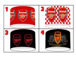 ARSENAL gunners CEILING LIGHT SHADE OR TABLE LAMPSHADE-4 DESIGNS-3 SIZES