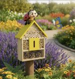 ​Educational Bug Hotel Insect House Garden Gift Caterpillar & Ladybird Home b&b