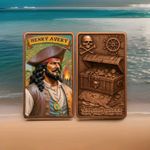 2025 Pirate Captains Long Ben 10 oz. Copper Bar .999 ADVP Colorized 2,500Pcs #2