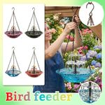 NEW Solar Fountain Hanging Bird Bath Fountain with Plastic Bowl Solar Powered UK