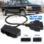 For FORD EFI 7 Pin Male OBD1 to OBD2 OBDII 16 Pin Diagnostic Adapter New Cable