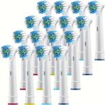 16 Electric Toothbrush Heads Compatible With Oral B Braun Replacement brush Head