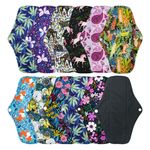 7pcs/Mixed Reusable Washable Bamboo Cloth Eco Sanitary Towels Period Pads