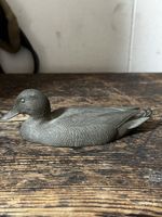 Vintage Brass Bronze ? Duck Paper Weight Small Duck Decoy  Val Bennet ?