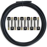 Crosby Solderless Pedalboard Cable Kit - 3 M of Cable Make 5 Patch Cables