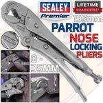 SEALEY Parrot Nose Locking Pliers Parrot Mole Grips Adjustable Wrench Vice 195mm