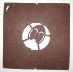 VINTAGE JAPANESE SAMURAI KATAGAMI KIMONO STENCIL MON / KAMON ' ARROW / SHOOTS '