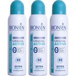 Bionsen Aluminium Free Mineral Active Deodorant Spray 150ml x 3