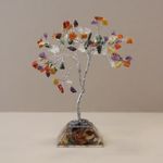 Multi Gemstone Tree 80 Stone Orgonite Base Crystal Home Decor Gift