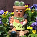 Terracotta Flower Pot Man Planter Garden Ornament Birthday Gift Bill & Ben Style