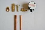  Copper Earth Rod Earthing Connection Box pit clamp driving stud coupler3/8 5/8 