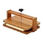 Bamboo Book Press Tool,Manual Bookbinding Press for Book Repair,Paper Flattening