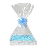 Make Your Own Baby Boy Gift Basket DIY Hamper Kit - 35cm Tray, Shred, Bag, Tag