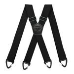 UK Heavy Duty Elastic Suspenders for Men Trouser Pants Braces Strap Work Belt GB