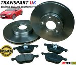 For Ford Focus MK3 Front Brake Discs and Pads Set 1.6 1.5 Tdci Diesel 2011 On