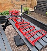 Stubai 6364 Folding Roof Ladder Steel Red/Black 300cm L 30cm W 30mm