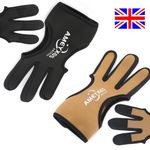 Archery Glove Shooting Target Leather Guard 3-Finger Recurve Bow Protective Gear