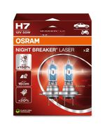 OSRAM Night Breaker Laser +150% H7 Car Headlight Bulbs (Twin) 64210NL-HCB