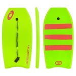 Osprey 37” Bodyboard with Adjustable Wrist Leash, XPE Deck for Kids and Adults