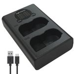 EN-EL3 EN-EL3e LCD Dual USB Battery Charger for Nikon D70 D80 D90 D200 D300 D700