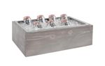 Cal-Mil 3360-12-110 Aspen 12.5" x 21.5" x 6"H Gray Pine Wood Ice Housing