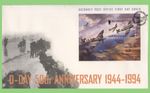 Guernsey 1994 D-Day Anniversary, Spitfire m/s First Day Cover