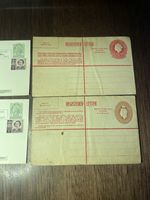 1957 POST CARDS QEII 3d REVALUED 4d P.M.G's DEPT-VERY NICE UNUSED + 2 Registered