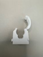 10mm Snap Lid Pipe Clips For Copper Pipe Plastic White Pack 100/NP