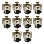 10pcs XLR 3-Pin Female Metal Panel Mount Wide Application Jack Audio Connector
