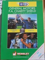 1987 FA Charity Shield Football Programme Coventry City v Everton