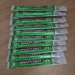 Cyalume Snaplight Emergency Safety Survival 12 Hour Lightstick 6"- Green 10 Pack