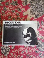 Honda VFR 800 FI RC46   dated 1997  Owner's Manual 37MBG601 . Recovered. 