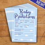 Baby Predictions Shower Game - Blue - 10 Players - Perfect Party Game!