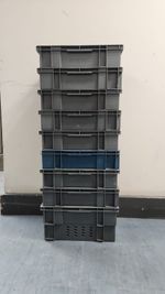 Ex Royal Mail Heavy Duty Robust Plastic Stacking Nesting Box Crate Storage Stack